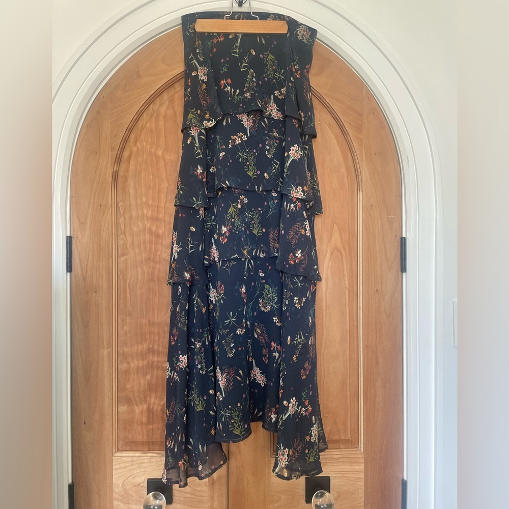 ANTHROPOLOGIE - MAEVE Floral Tiered Maxi Skirt - Small